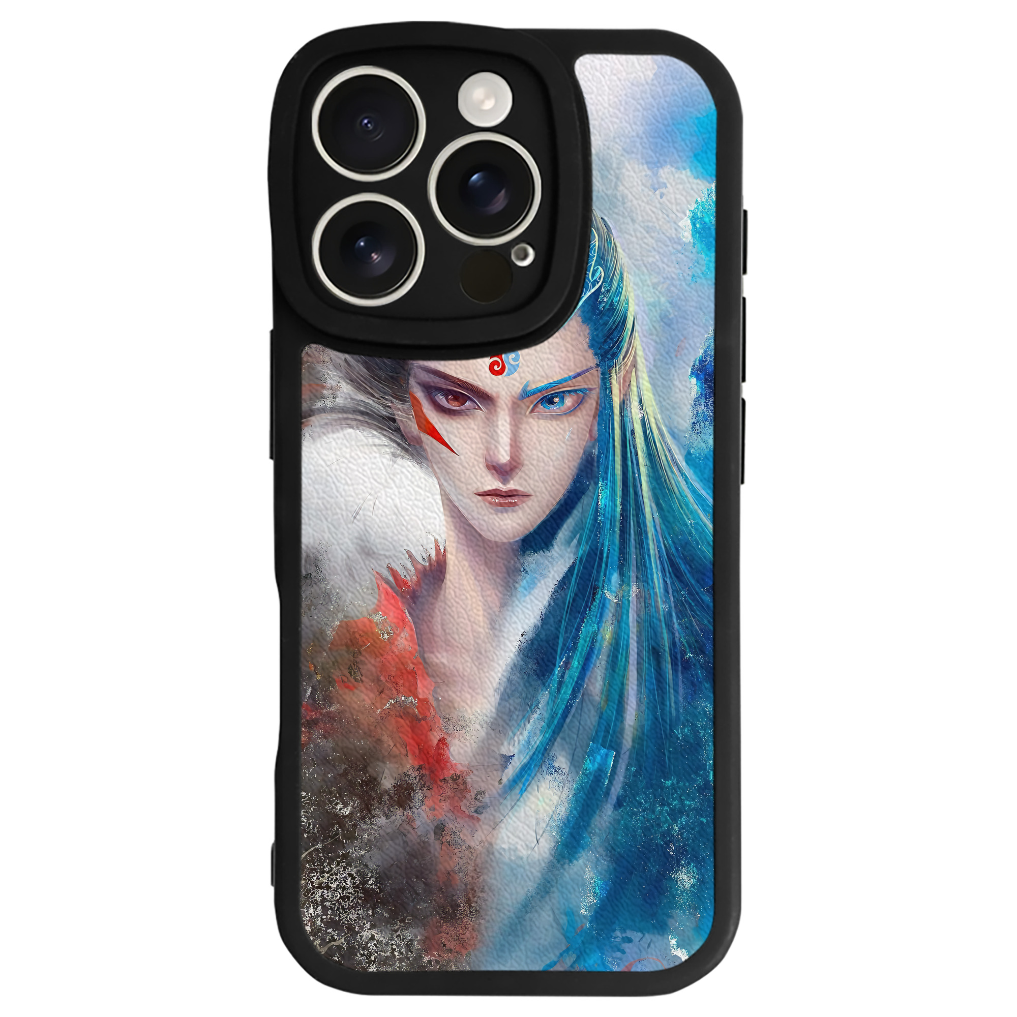 （画像用） Ne Zha 2 ナタ 魔童の大暴れ 【iPhone 16シリーズ対応】シリコンスマホケース（レザー調） 材質：シリコン